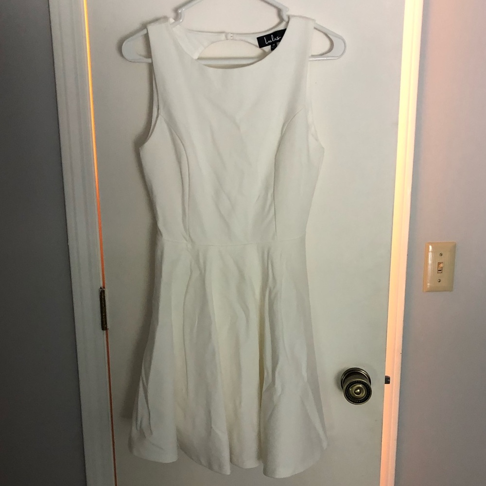 Lulus white homecoming dress